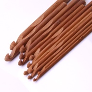 Carbonized bamboo crochet hook Sweater crochet hook with bamboo handle DIY Handmade knitting tool se