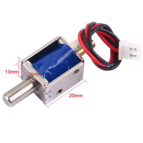 LY-032 DC12V Mini Electric Lock Push-pull Round Mouth Solenoid Valve Electric Bolt Lock Solenoid Loc
