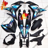 Yamaha Y15 Y15ZR Matt Black / Metallic Black Cover Set V1 V2- DOXOU 2020