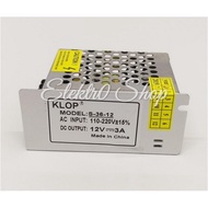Power Supply . Switching . 12V 3A Adapter