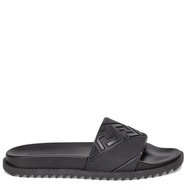 [Tax Included] FENDI/FENDI Men's Black Rubber FF Diagonal Pattern Fussbett Sandals 7X1377ABO2F0QA1