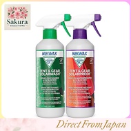 Nikwax Tent & Gear, Tent & Gear Duo-Pack, 500ml, SolarWash & SolarProof, Cleaning & Waterproofing Sp