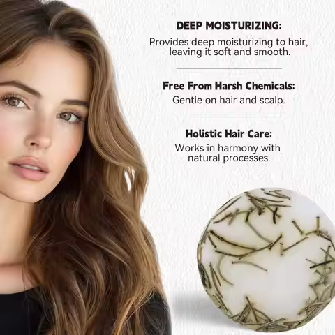 Rosemary Onion Shampoo Soap Deep Cleansing for Scalp Hair Growth Conditioner Soap Oil Control Fresh 