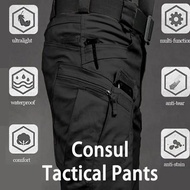 IX7 Tactical Pants For Men Non-Stretch Grid Fabric Durable Military Style