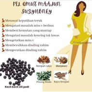 PIL MAAJUN INSERT QMUT SUZYHONEY HERBS  FARAJ BERBAU MASALAH KEPUTIHAN LONGGAR