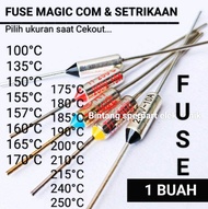 (1 Buah) Pilih Ukuran FUSE MAGIC COM 100°C Sampai 250°C 10A 250V TERMOFUSE MAGIC COM FUSE MAGICCOM T