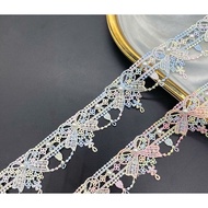 1 Meter Premium Designer Beads Border Lace for Wedding Dress / Border Lace