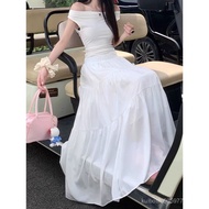 Lovito Ladies Casual Skirt Basic Style Summer and Plain Color Flower Long Skirt L85AD112/6