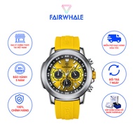 Đồng Hồ Nam Đa Năng Chính Hãng Mark Fairwhale FW003 Size 45mm Dây Đeo Silicone Chống Nước 30m 4 Màu 