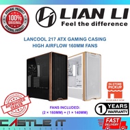 Lian Li Lancool 217 ATX Gaming Casing Black White High Airflow 160mm Fans