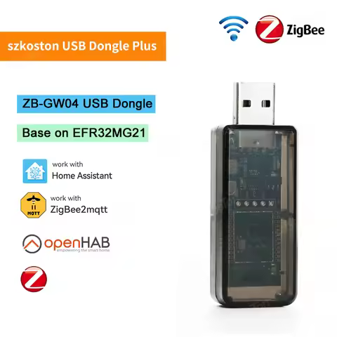 Zigbee 3.0 USB Dongle Based on Silicon Labs EFR32MG21 Universal Zigbee Gateway ZB-GW04 Adapter Suppo