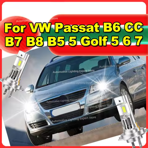 LED Headlight 30000LM Turbo Fan Light Bulbs Plug Play 6000K For VW Passat B6 CC B7 B8 B5 5 Golf 5 6