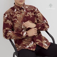 Kemeja Batik Minimalis Alisan Kemeja Lengan Panjang Batik Kombinasi