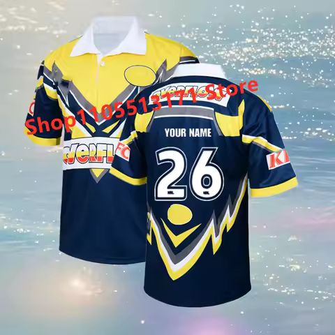North QLD Cowboys KNIGHTS NORTH SYDNEY BEARS 1997 RETRO RUGBY JERSEY Size:S-5XL