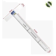 JInsihou Transparent Square T-Ruler 60cm
