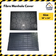 [MADE IN MALAYSIA] Fibre Manhole Cover | 18" x 24" 井盖 | PVC Manhole | PVC Penutup Longkang