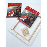 KELLY ART Stretched Canvas Small Sizes (8x10 - 12x12 inches, 100% Cotton, Triple Gesso Primed)