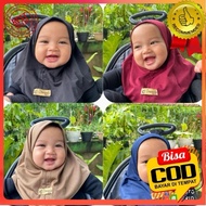 Maurin Pet Newborn Baby Hijab 0-12 Months 0-1 Years Old Cute Baby Hijab Jersey all sizes Tudung Buda