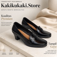 Loafers with Heels 6.5 cm Heel, Black