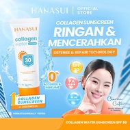 Hanasui Collagen Water Sunscreen SPF 30 - Ringan & Mencerahkan Kulit No Whitecast Tidak Kusam Bermin