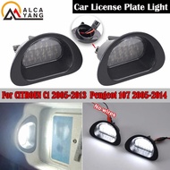 2pcs Canbus LED License Number Plate Light For Peugeot 107 05-14 For Citroen C1 MK I 05-13 Replace O