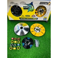 ESPADA RACING  MOVABLE PULLEY DRIVE KIT (M1) YAMAHA NVX155/ NMAX155 With ROLLER [7G +9G+ 11G] & BUSH
