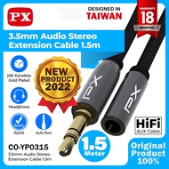 Audio Extension Cable Aux 3.5mm Male to Female 1.5M PX CO-YP0315