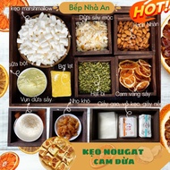 Set Nguyên liệu làm Nougat - Kẹo Hạnh phúc 60 viên kèm bơ lạt - Tặng phới dẹt cho mỗi đơn