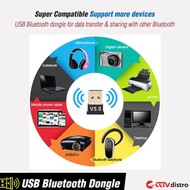 Usb Bluetooth 5.0 Dongle Wireless Adapter Receiver For Pc Laptop