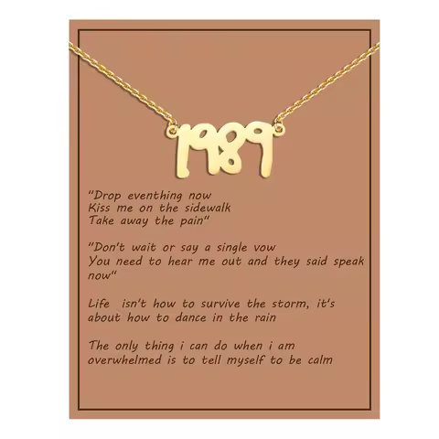 VOJO Necklace Album Music Lover Mid night Speaknow Fearless All too well 1989 Folklore Jewelry Inspi