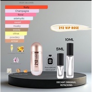 ( DECANT PERFUME ) 212 VIP ROSE EDP 5ML /10ML (ORIGINAL)