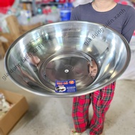 Large Kim Ma stainless steel basin, thick, heavy, beautiful, diameter 38cm to 56cm - Stainless steel
