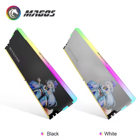 Memory Cooler Armor for DDR3 DDR4 DDR5 Module, Anime Pattern UV Printing Heat Dissipation ,5V ARGB S