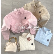 KEMEJA KATUN NO CANCEL• Ciena Blouse by Moca• Simple Cotton Shirt Top