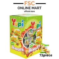 [FSC] Yupi Mini Sour Gummy Burger Party Box 72 pieces x 7gm