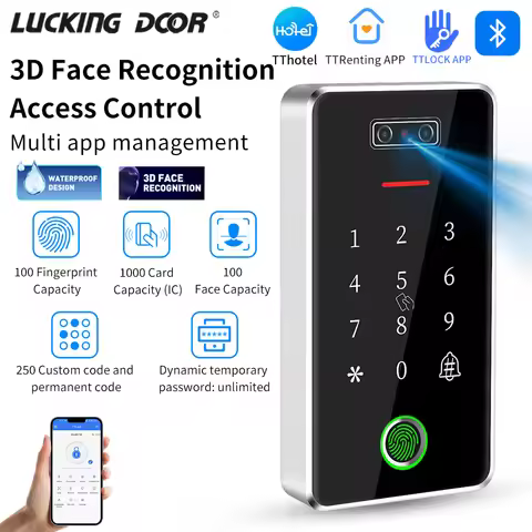 Smart Lock Fingerprint & Face Recognition Access Control Keypad RFID IC Card Reader Multiple Platfor