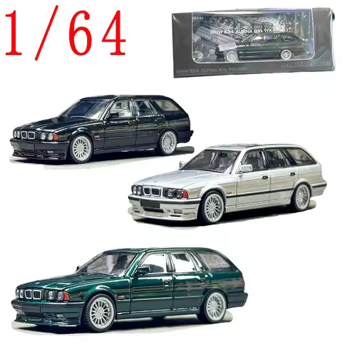 Mortal Diecast 1/64 Scale BMW E34 ALPINA B10 TOURING Car Model Alloy BMW E34 Station Wagon Car Model