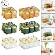Light Luxury Fruit Snack Storage Divided Serving Tray Dried Fruit Plate Candy Tray Appetizer Serving Tray With Cover For Home Dining Room Balang Kuih Raya