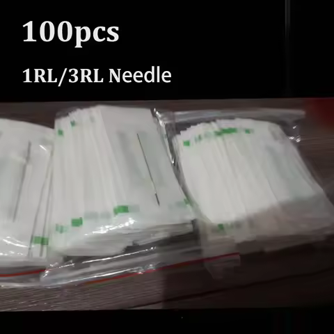 100pcs 3RL/1RL Permanent Makeup Needle Disposable Sterilized Professional Tattoo Needles for Tattoo 