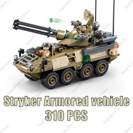 SLUBAN Military BTR-80 AS IFV Armored Personnel Carrier Vehicle Car Model Building Blocks Sets Soldi