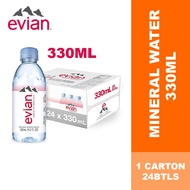 Evian Natural Mineral Water 330ml x 24btls