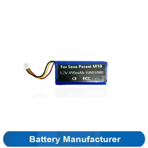 450mAh YJ601840 601840 Rechargeable Battery For Sena Parani M10 Gaming Intercom Interphone Headset H