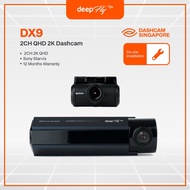 Deepfly DX9 Dual-Channel Quad HD 2K Dashcam [Made-in-Korea] | ADAS | Installation Inclusive
