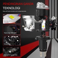 Original Epic Racing High Low AC DC H4 LED Headlight Plus Full Aluminum Cooling Fan