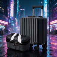 Mini 14 Inch Luggage+16inch Bag Small Luggage Travel Bag Boarding Capable