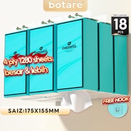 【18 PCS】 Botare biru Air-cushion, Delux Comfort, 4-ply tissue paper, 1280 sheets ,155mmx175 mm, exce