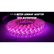 5050 waterproof Strip lights 5 meter package + adapter