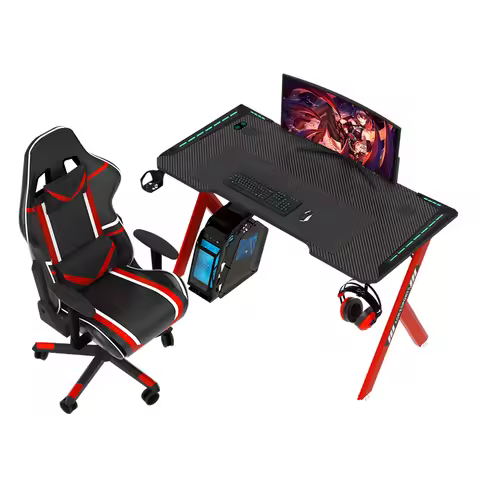 Aor Esports Factory Price Ergonomic Gaming Desktop Table Escritorio Bureau Cheap Gamer PC Computer G