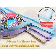 Unicorn A3 Size Zapper Art Bag Macaron colour UAB-A3FC