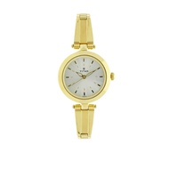 Titan Champagne Dial Golden Stainless Steel Strap Watch for women 2574YM01